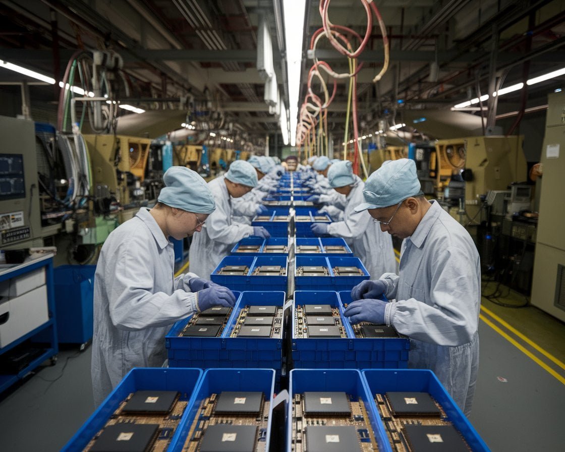 a photo of a semiconductor manufacturing plant wit ncf310UJSeuDMN3vlzMSCw